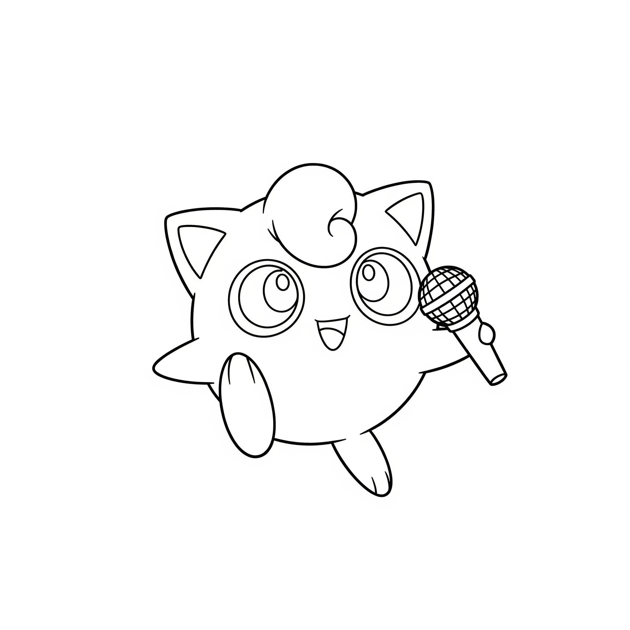 Jigglypuff 11 divertidas páginas para colorear Jigglypuff