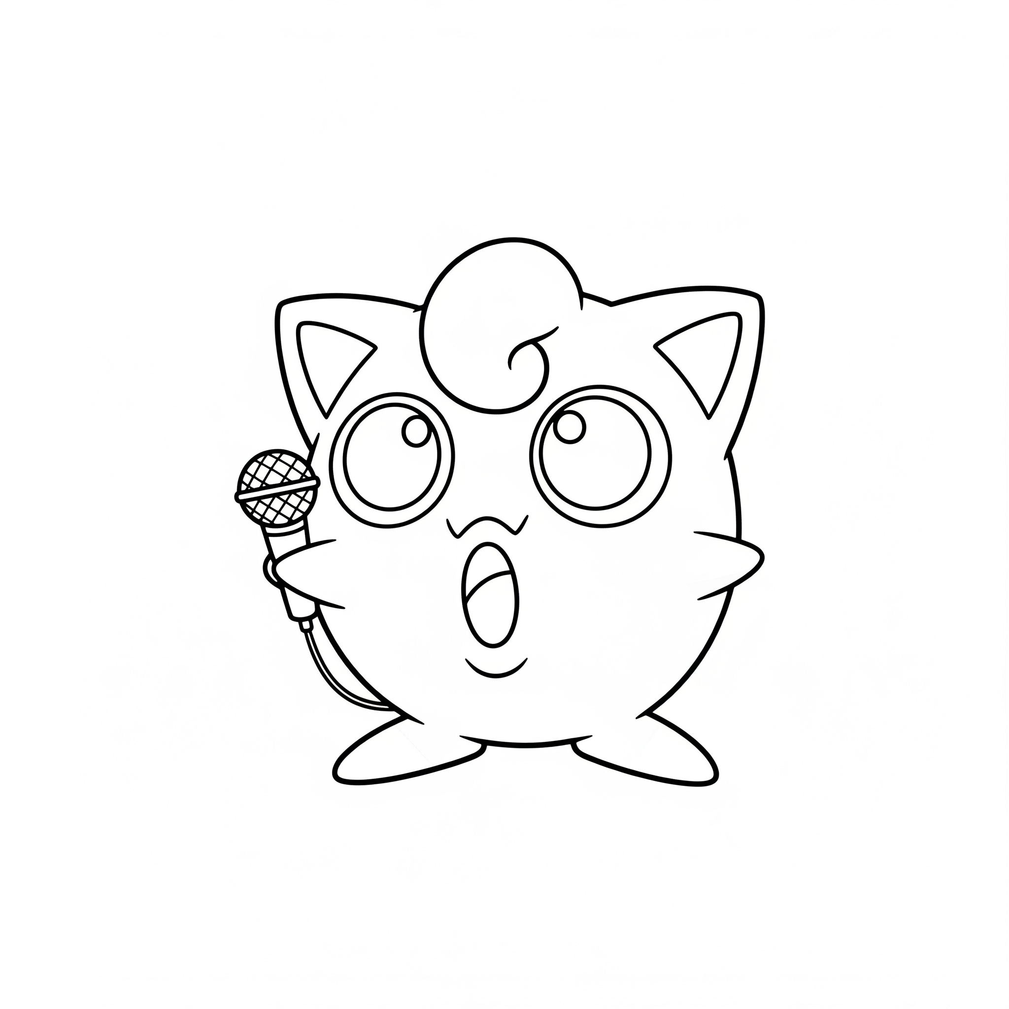 Jigglypuff 5 páginas para colorear gratis para adultos Jigglypuff