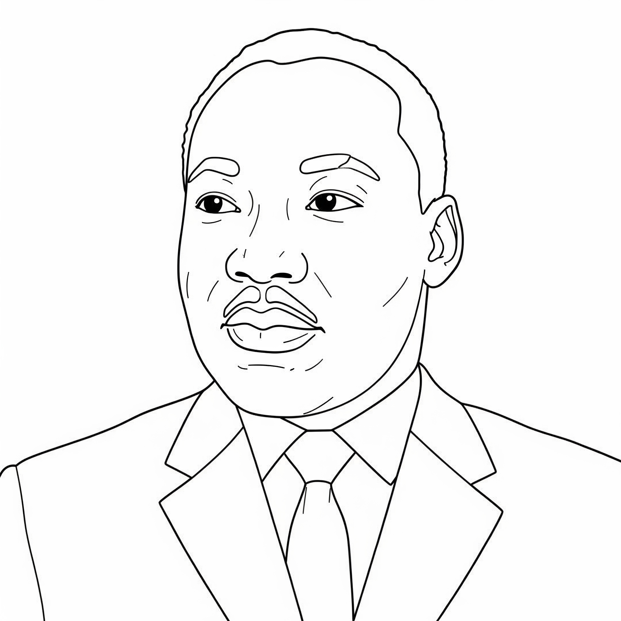Martin Luther King 12 páginas para colorear de árboles Martin Luther King gratis