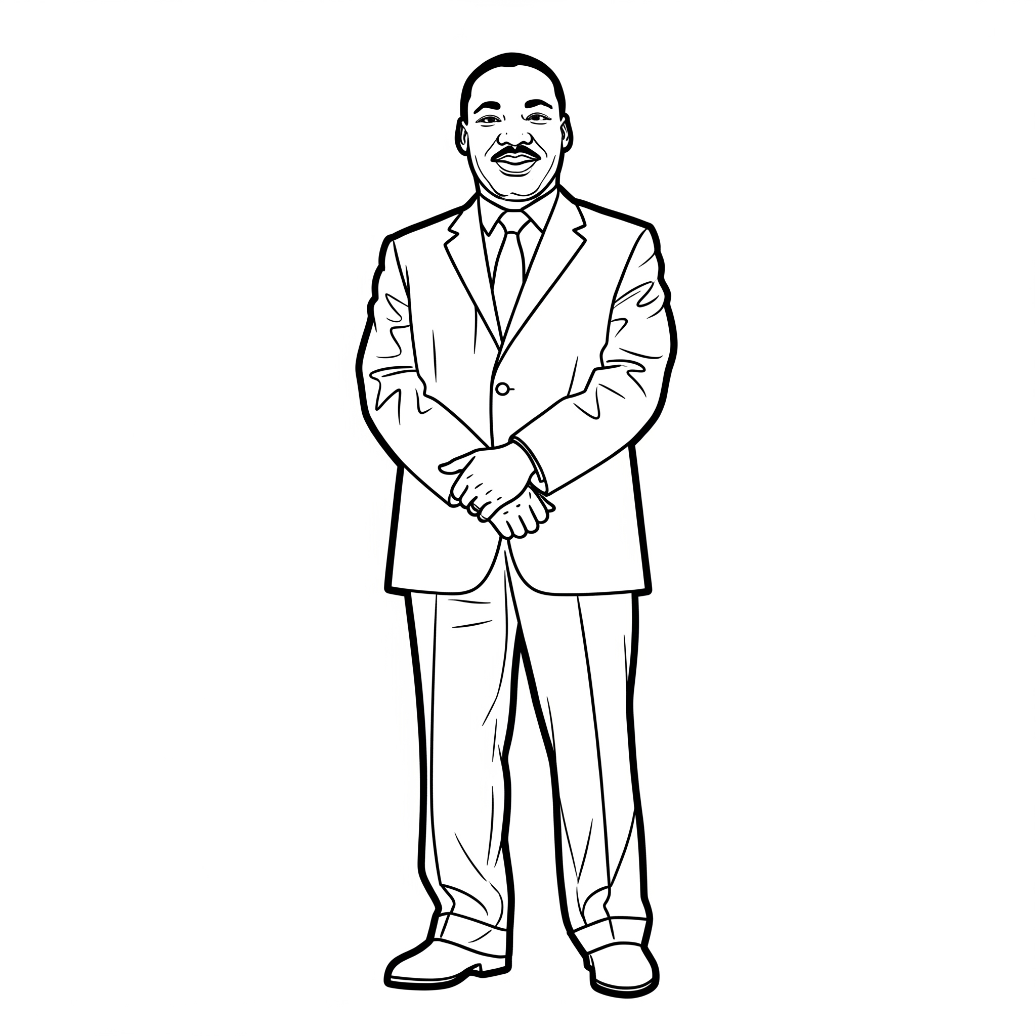 Martin Luther King 14 colorear páginas de Martin Luther King 1