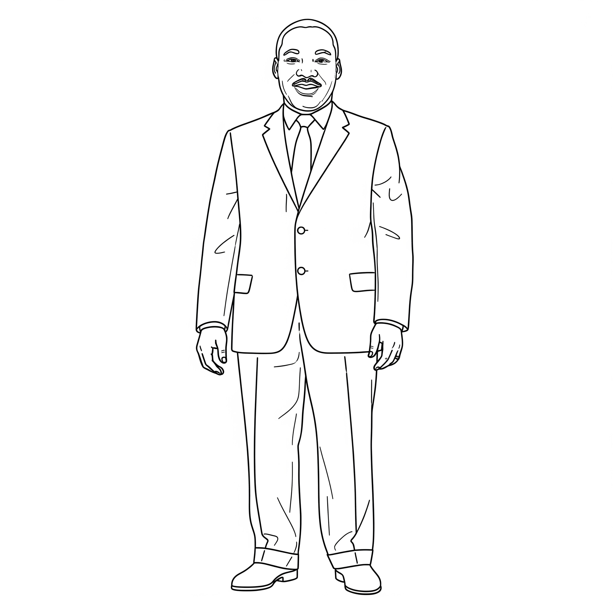 Martin Luther King 15 páginas para colorear imprimibles Martin Luther King para adultos