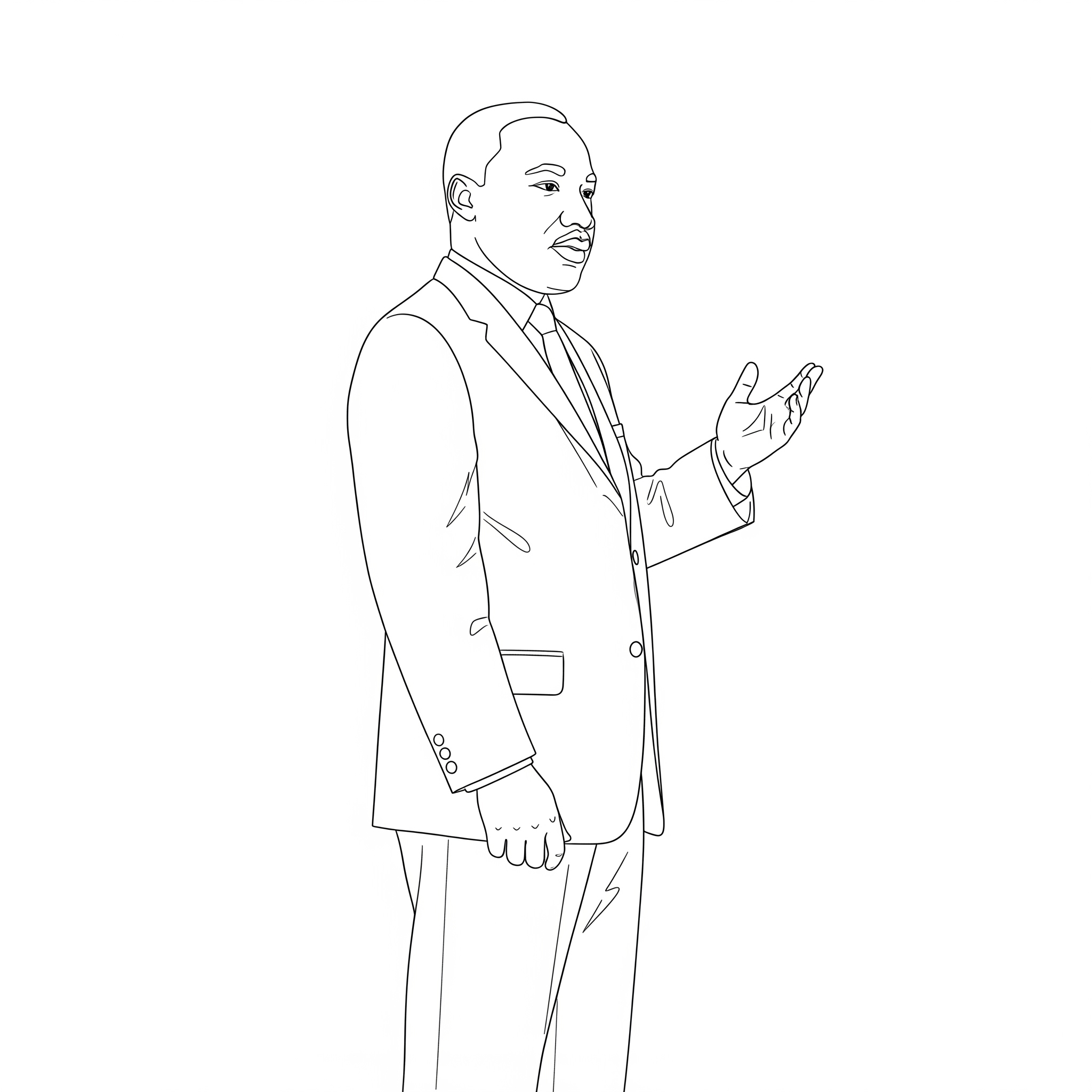 Martin Luther King 16 páginas para colorear para Martin Luther King