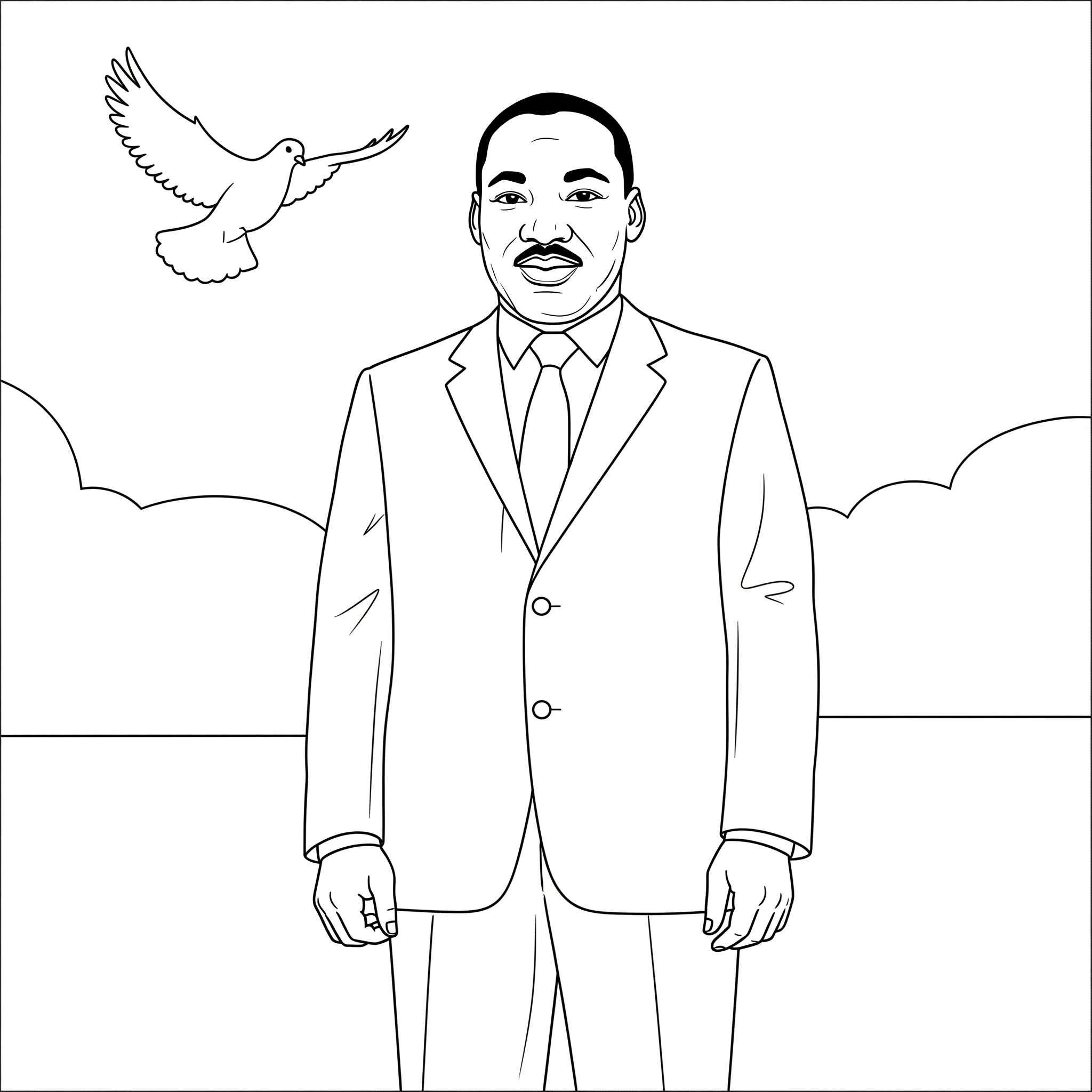 Martin Luther King 10 páginas para colorear Martin Luther King