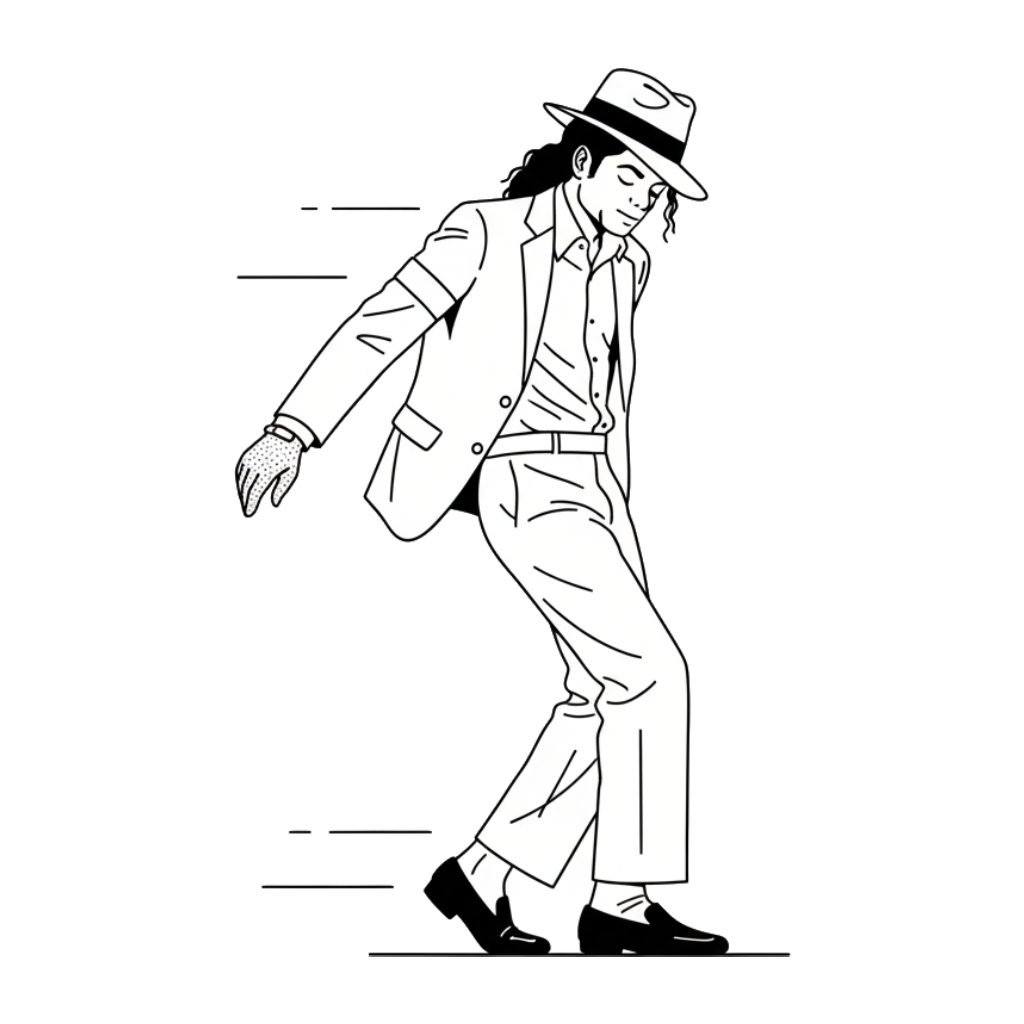 Michael Jackson 14 niños Michael Jackson páginas para colorear 1