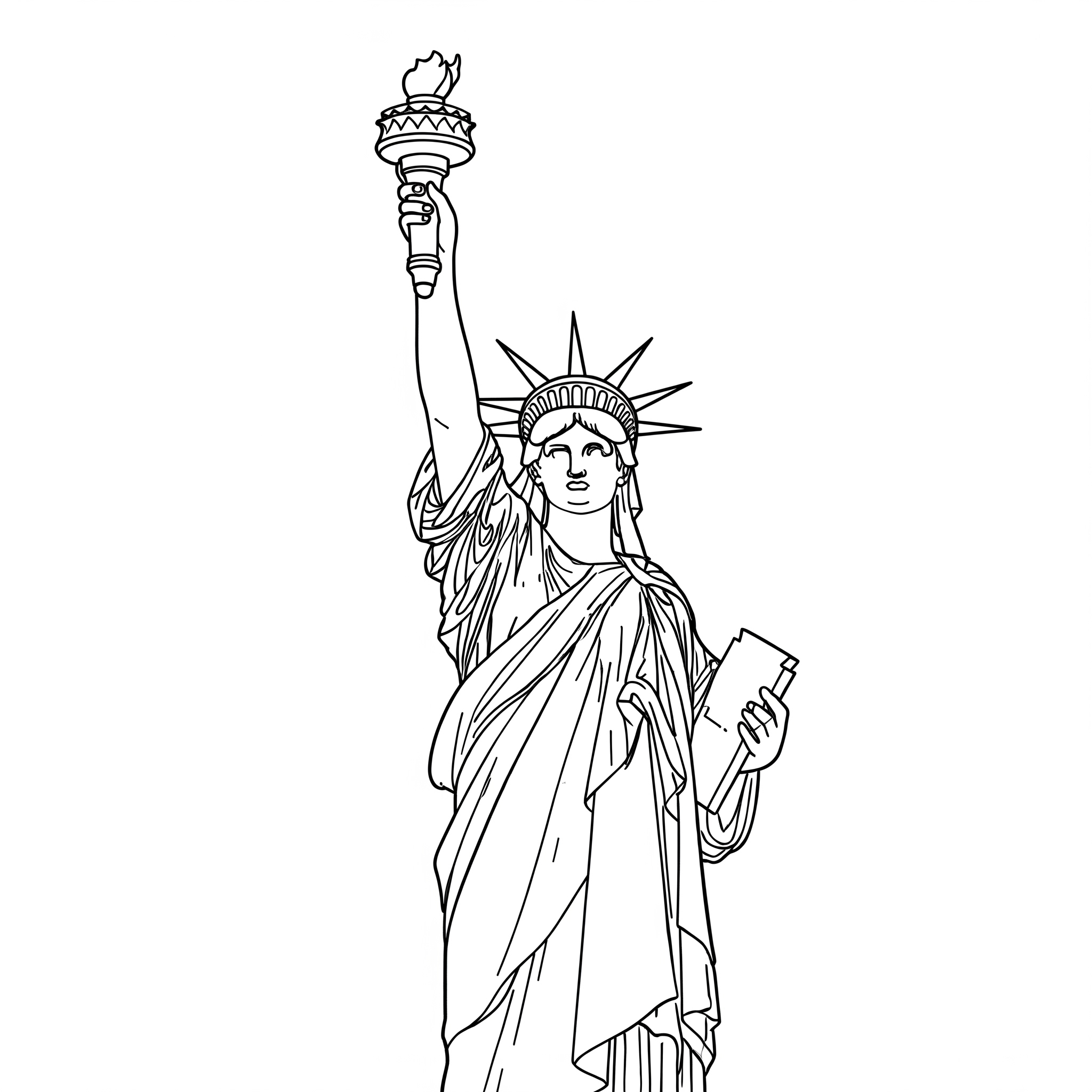 Estatua de la Libertad 8 Statue of Liberty páginas para colorear gratis