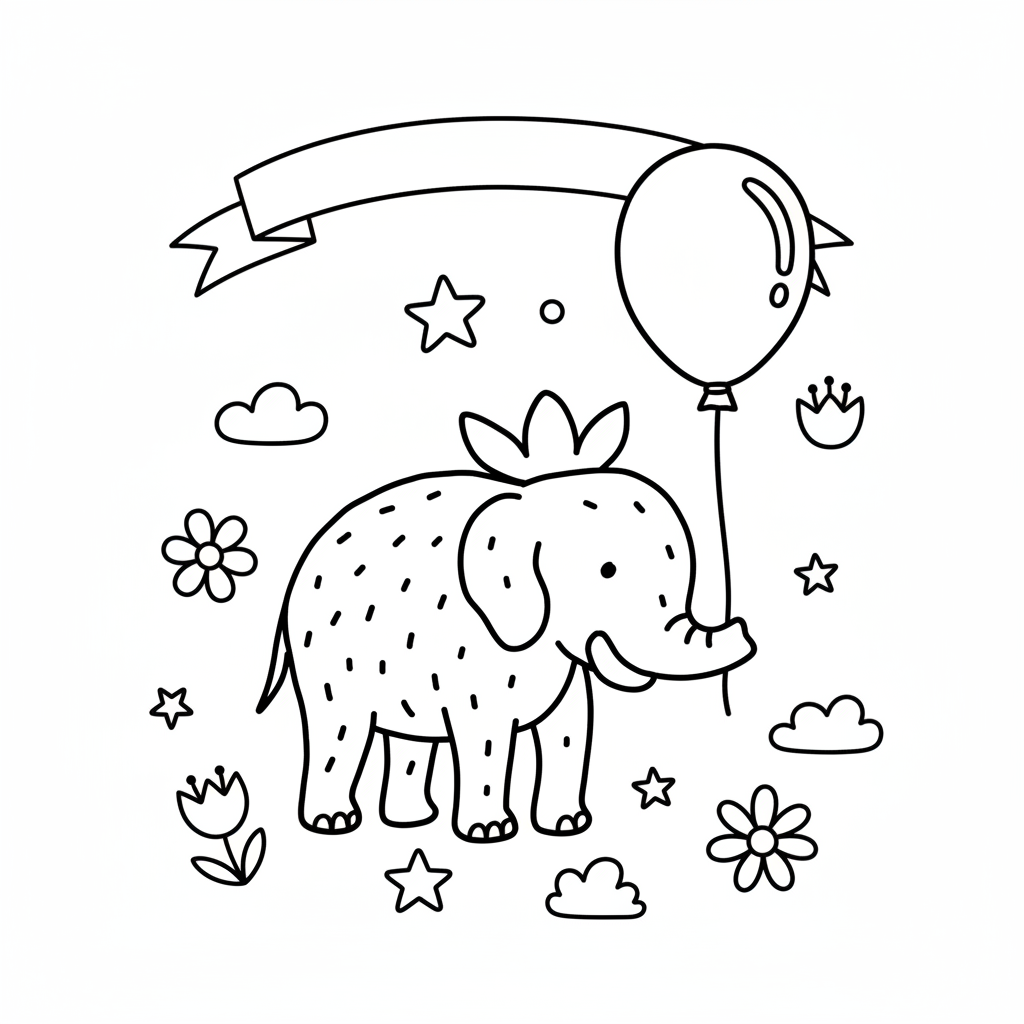 Strawberry Elephant 12 Strawberry Elephant para colorear