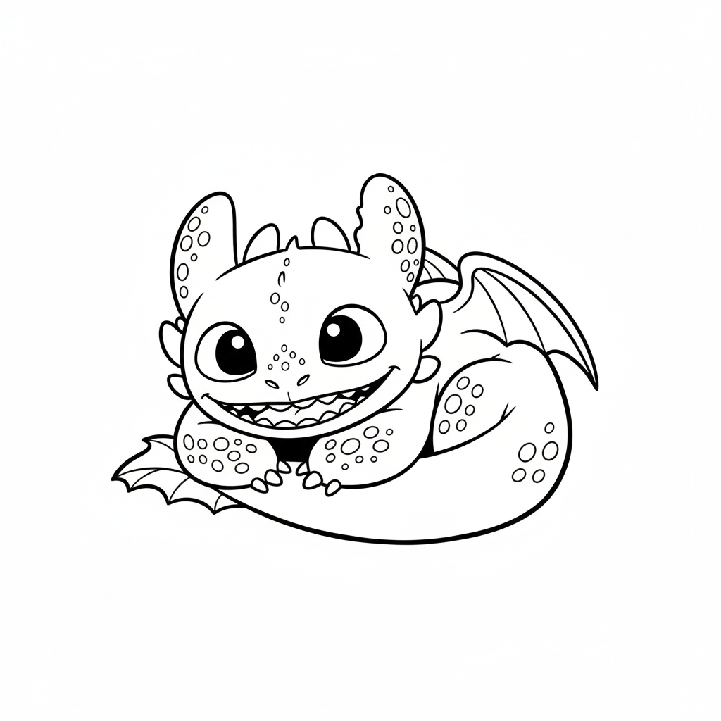 Toothless 12 páginas para colorear Toothless imprimibles