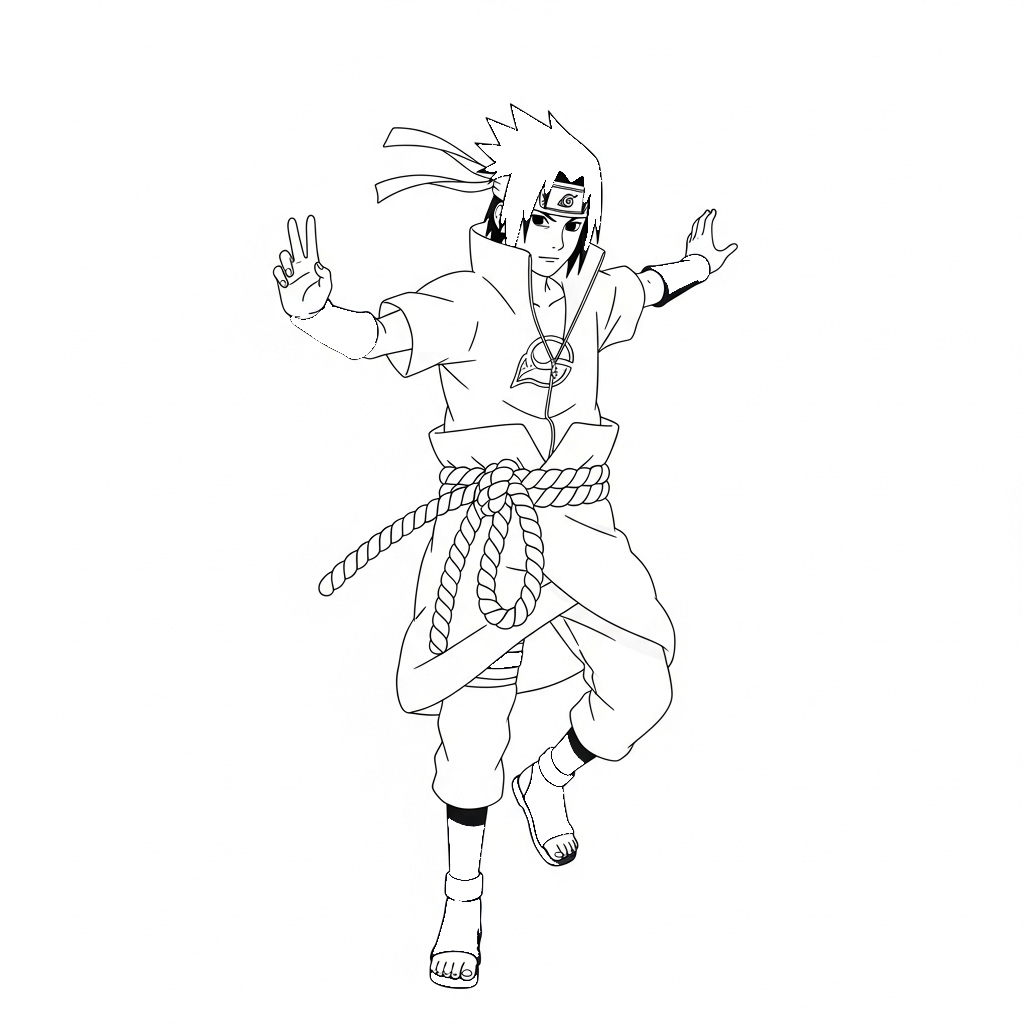 Uchiha Sasuke 15 niños Uchiha Sasuke páginas para colorear