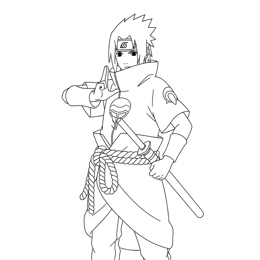 Uchiha Sasuke 4 Uchiha Sasuke dibujos para colorear grinch