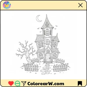 Casa Embrujada 15 Casa Embrujada para colorear thumbnail