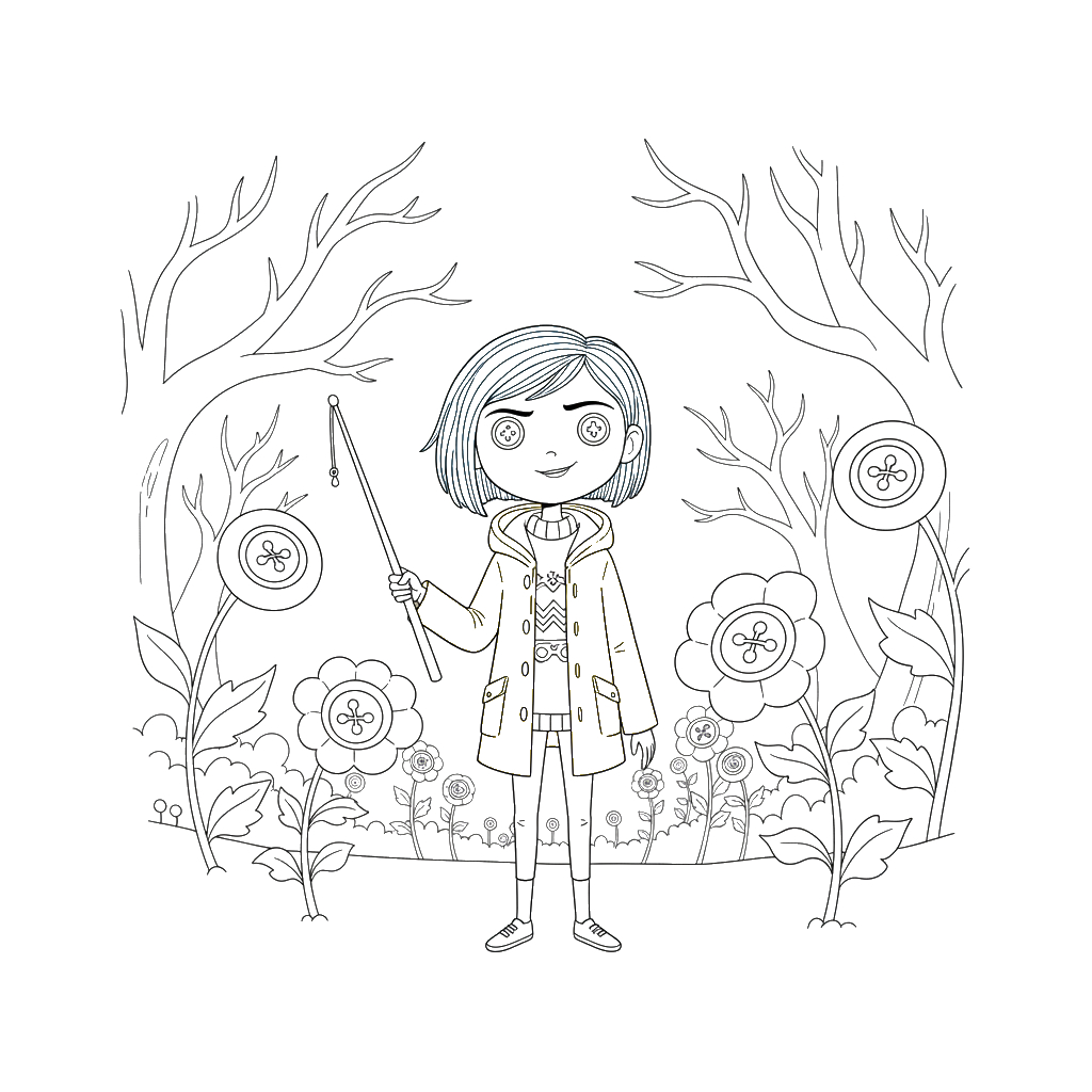 Coraline 3 Coraline páginas para colorear para adultos pdf