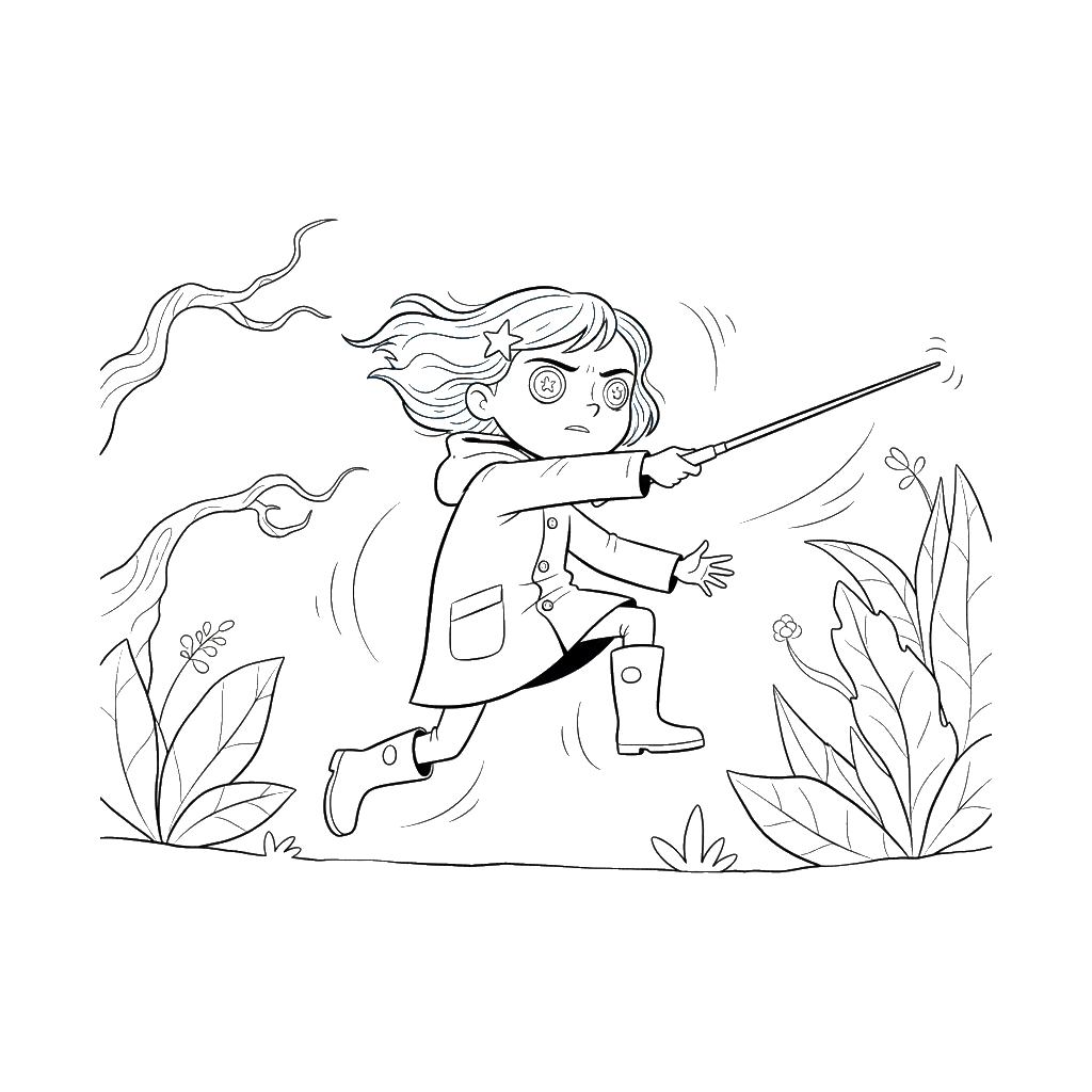 Coraline 13 lindas páginas para colorear Coraline