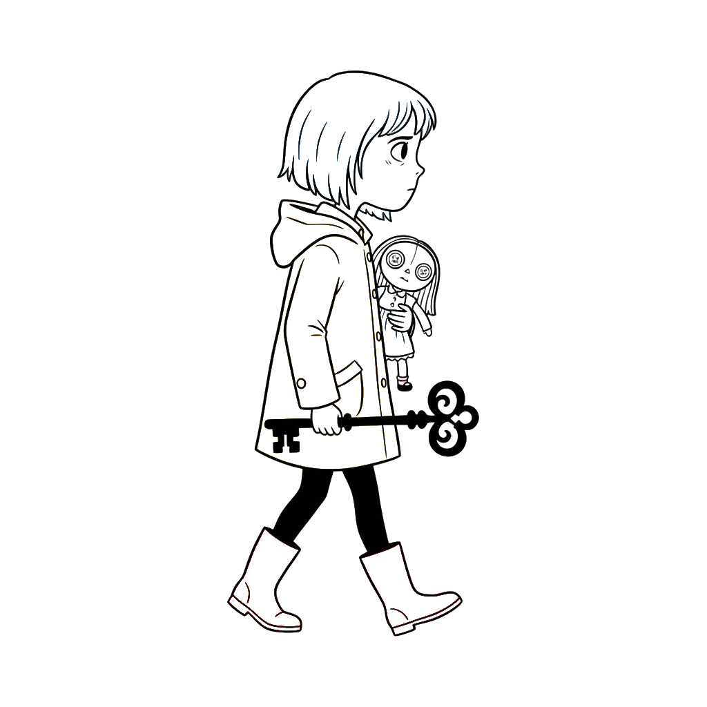 Coraline 16 Coraline adornos para colorear