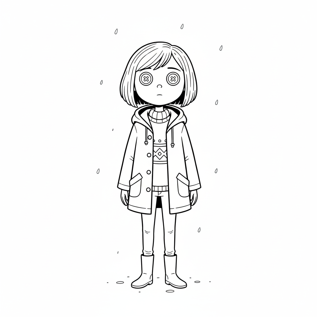 Coraline 6 dibujos para colorear Coraline