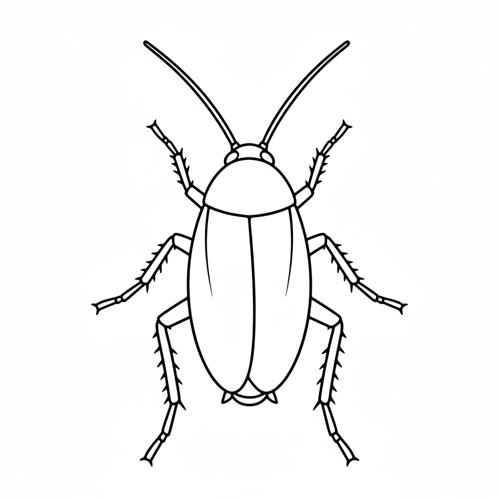 Cucaracha 15 páginas para colorear lindas y fáciles de Cucaracha