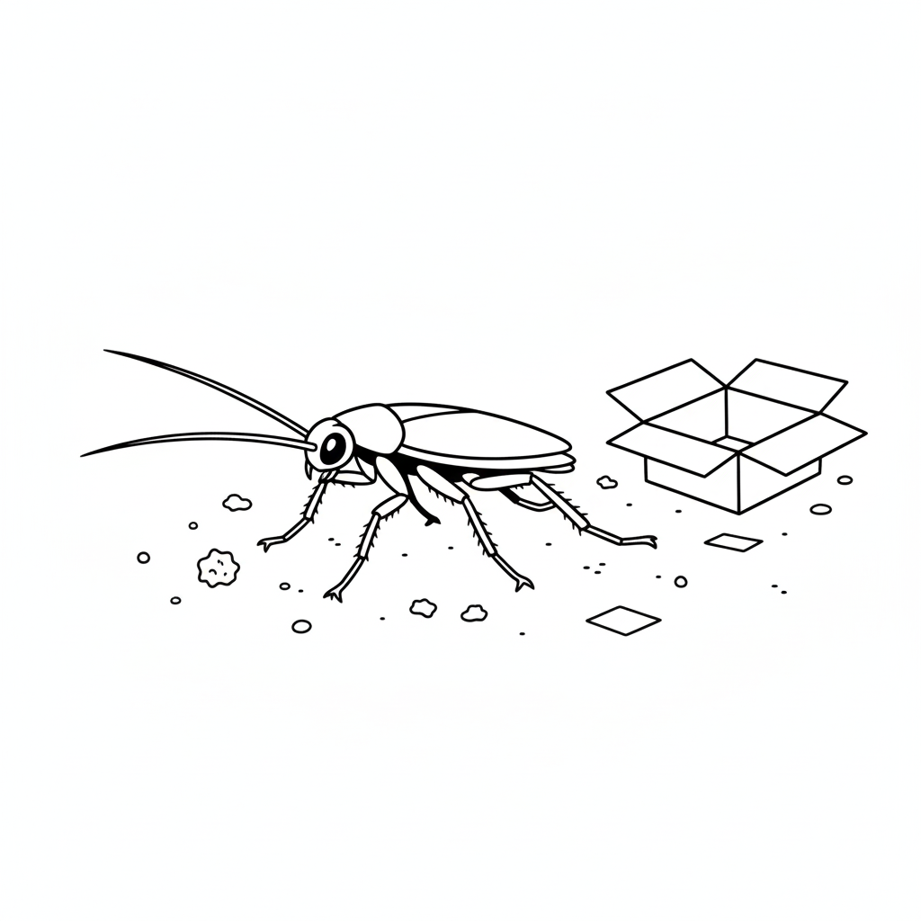 Cucaracha 9 páginas para colorear imprimibles gratis Cucaracha