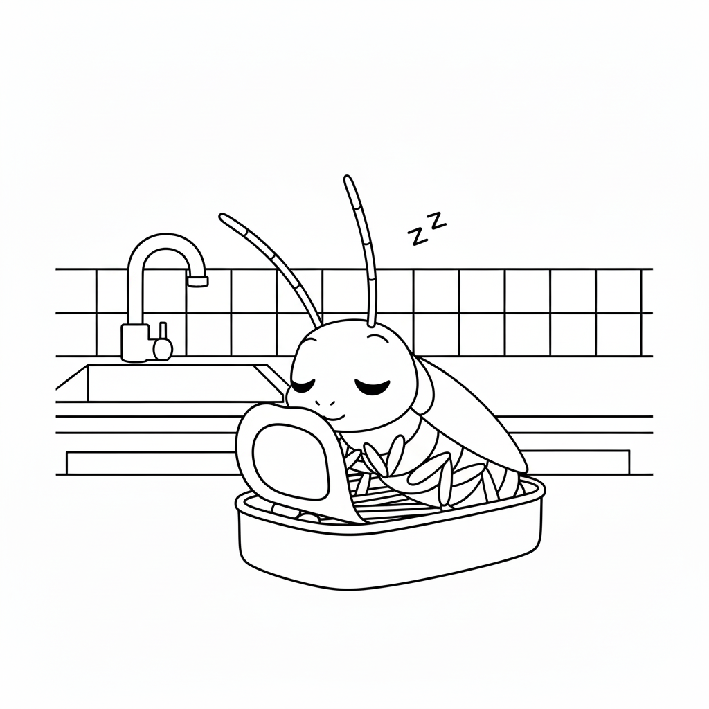 Cucaracha 14 para colorear Cucaracha