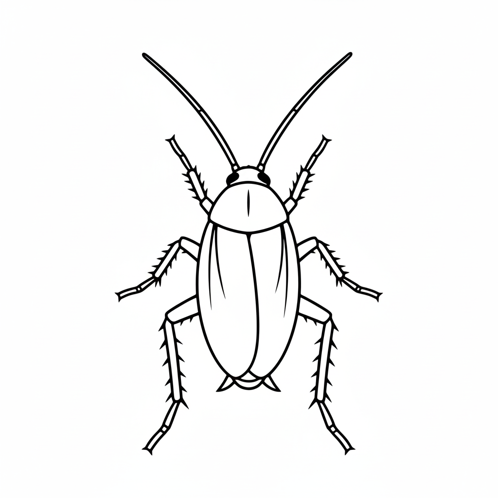 Cucaracha 16 páginas para colorear gratis Cucaracha