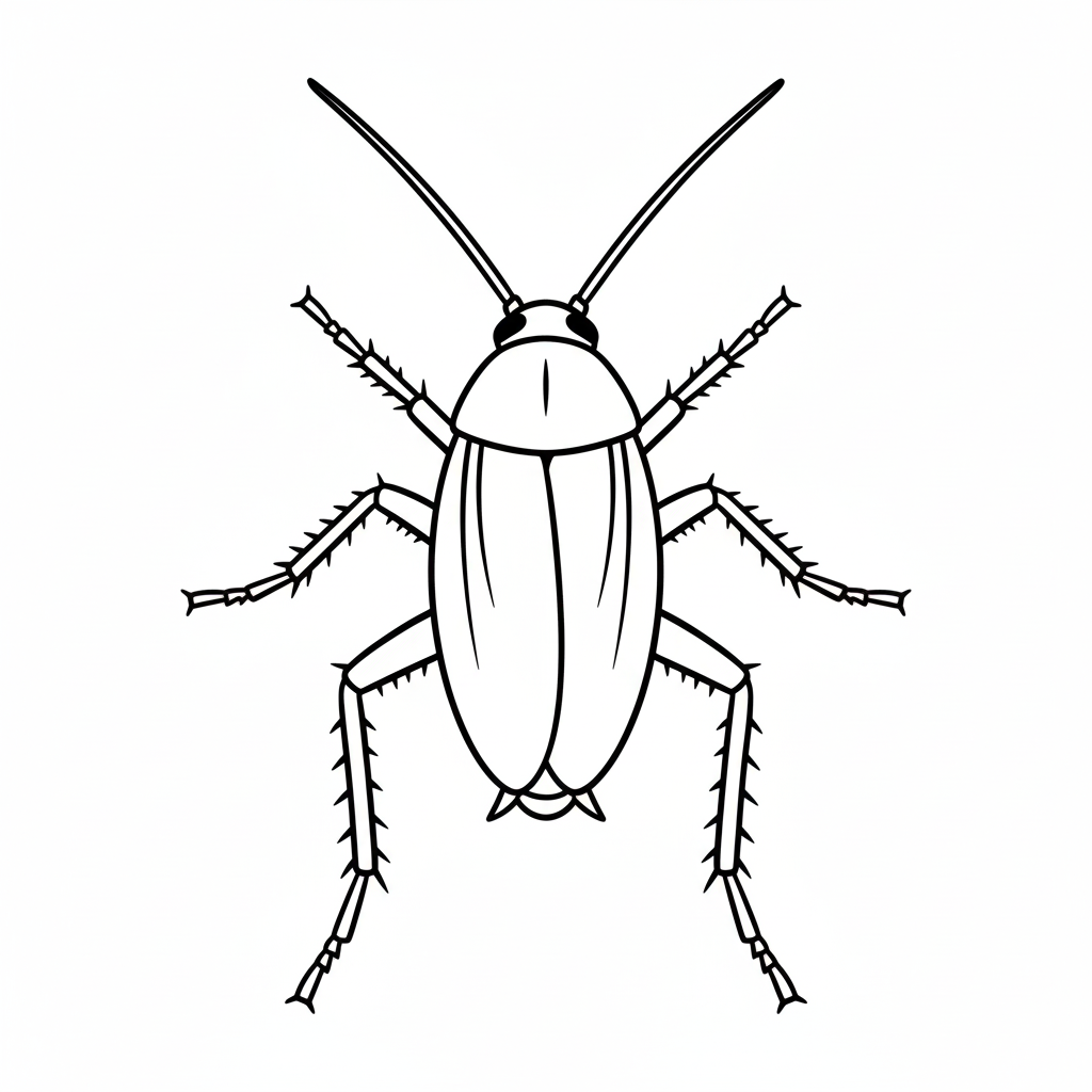 Cucaracha 3 páginas para colorear gratis para adultos Cucaracha