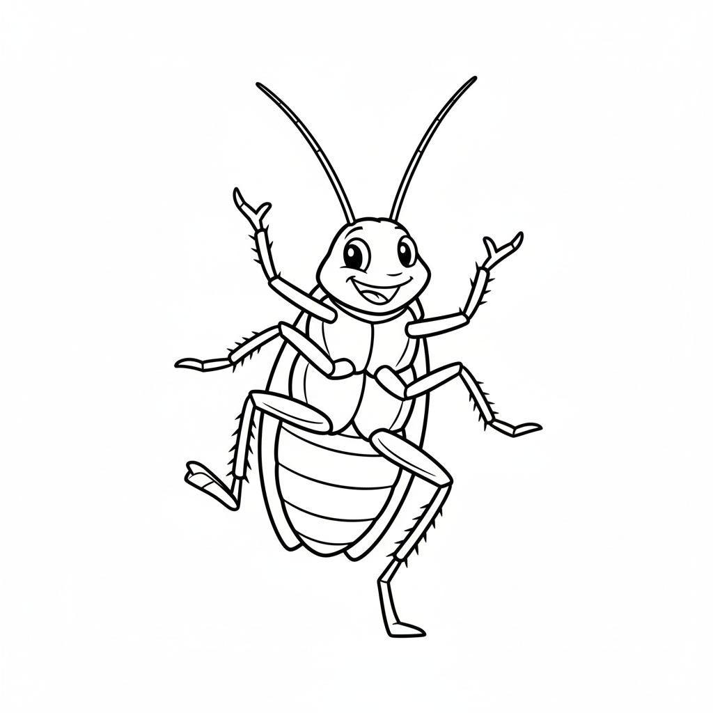 Cucaracha 2 páginas para colorear detalladas de Cucaracha