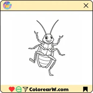 Cucaracha 54 Cucaracha para colorear thumbnail