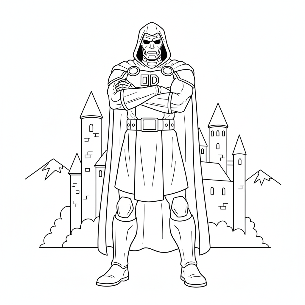 Doctor Doom 11 páginas para colorear Doctor Doom