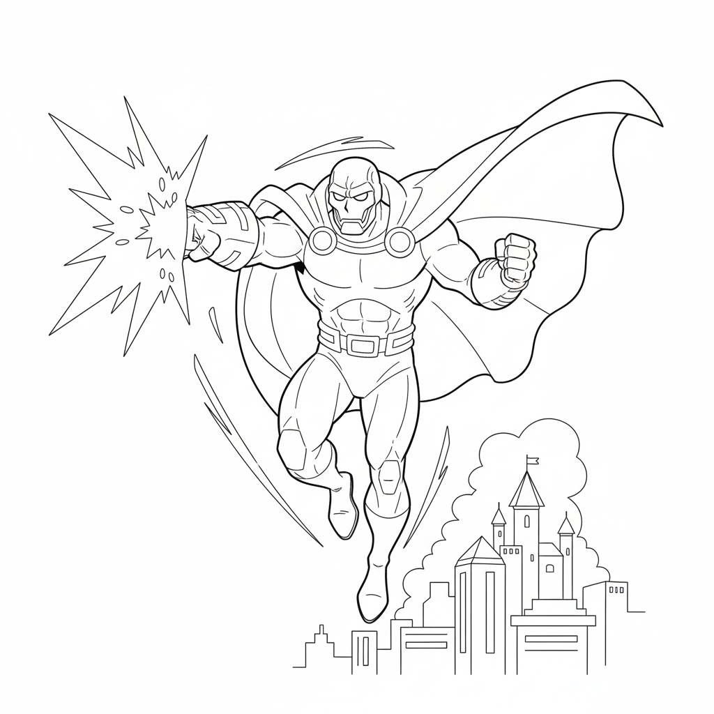 Doctor Doom 13 páginas para colorear imprimibles Doctor Doom