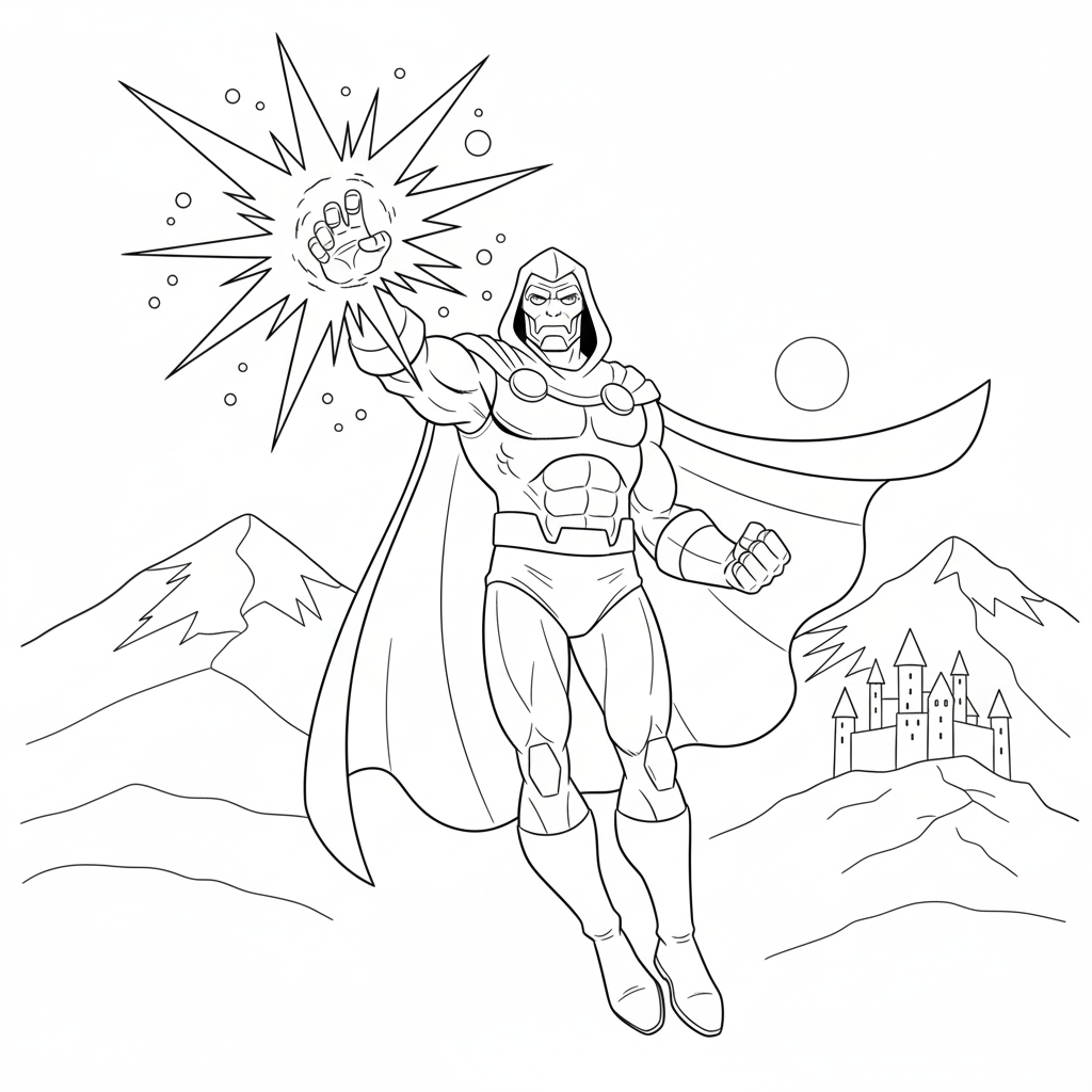 Doctor Doom 16 Doctor Doom páginas para colorear para adultos pdf 1