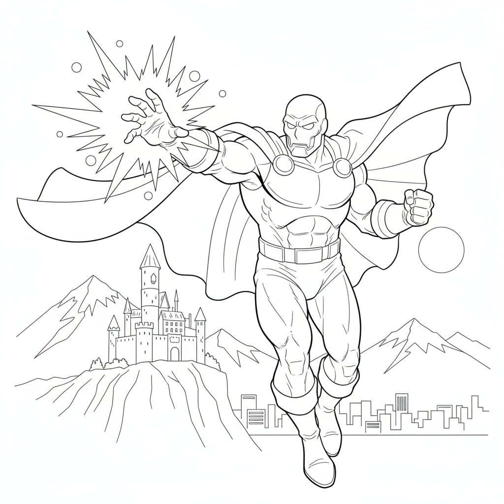 Doctor Doom 17 páginas para colorear detalladas de Doctor Doom