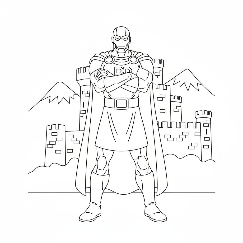 Doctor Doom 7 Doctor Doom páginas para colorear gratis 1