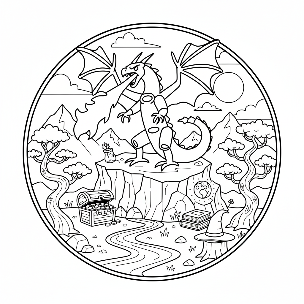 Dragon Cannelloni 16 Dragon Cannelloni páginas para colorear para adultos fáciles