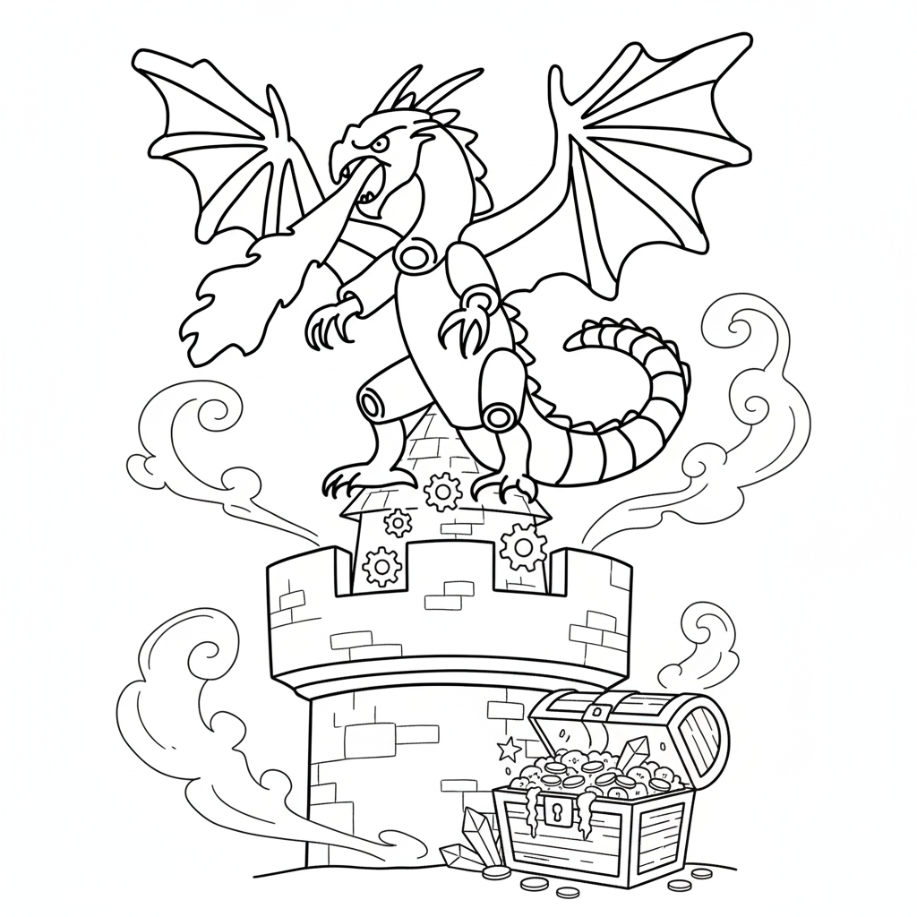 Dragon Cannelloni 17 páginas para colorear gratis Dragon Cannelloni para adultos