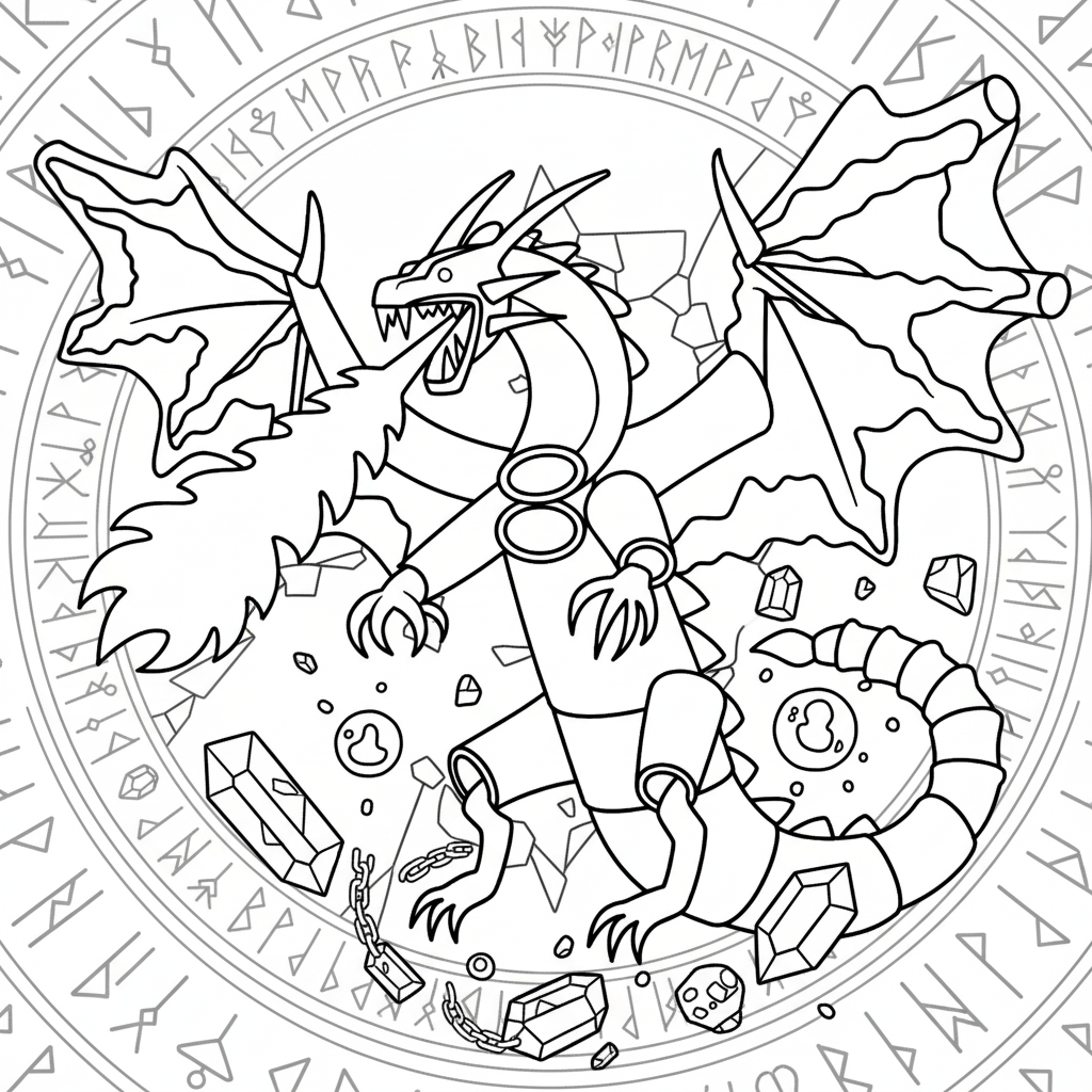 Dragon Cannelloni 18 páginas para colorear gratis Dragon Cannelloni