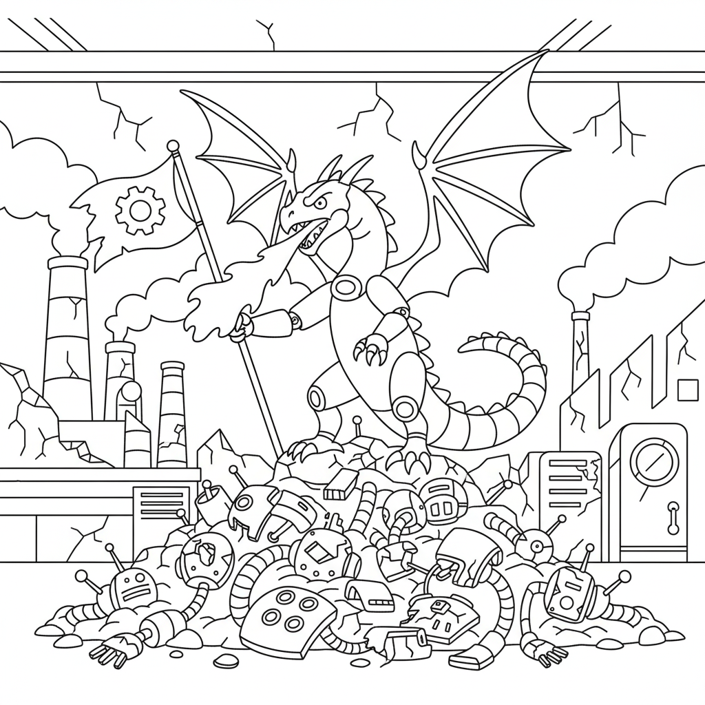 Dragon Cannelloni 20 lindas páginas para colorear Dragon Cannelloni 1