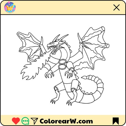 Dragon Cannelloni para colorear thumbnail