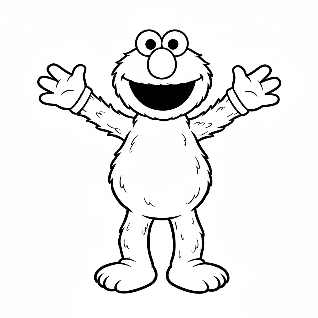 Elmo 3 Elmo páginas para colorear imprimibles