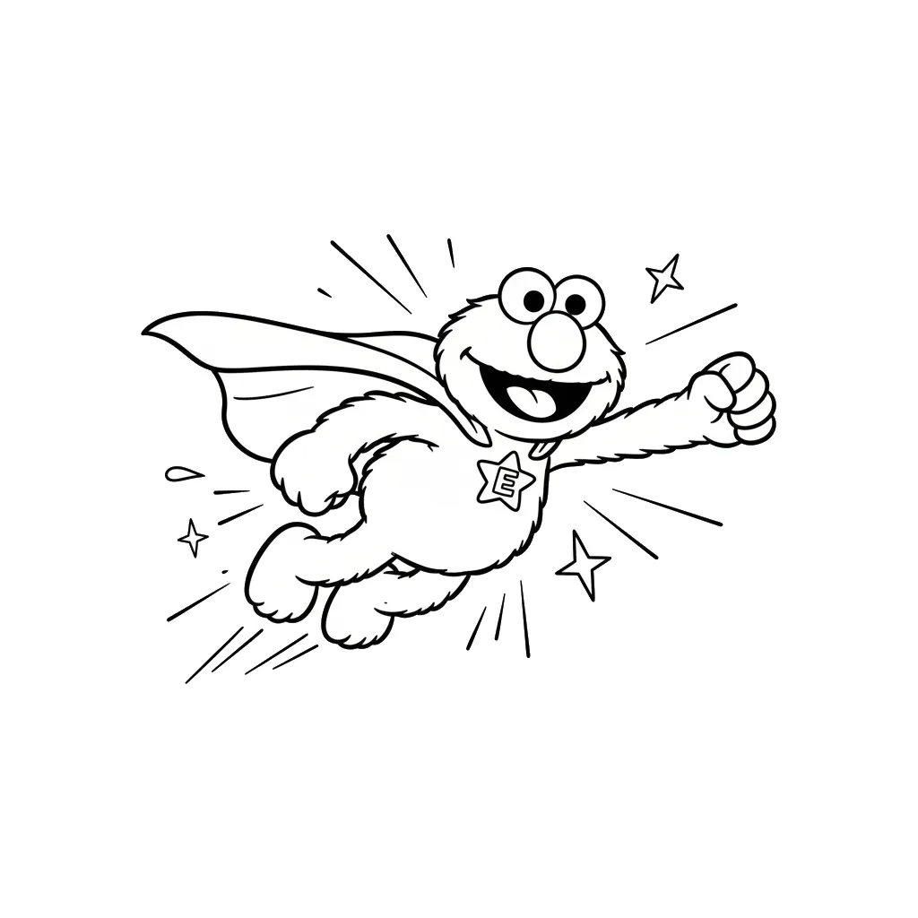 Elmo 12 Elmo páginas para colorear pdf
