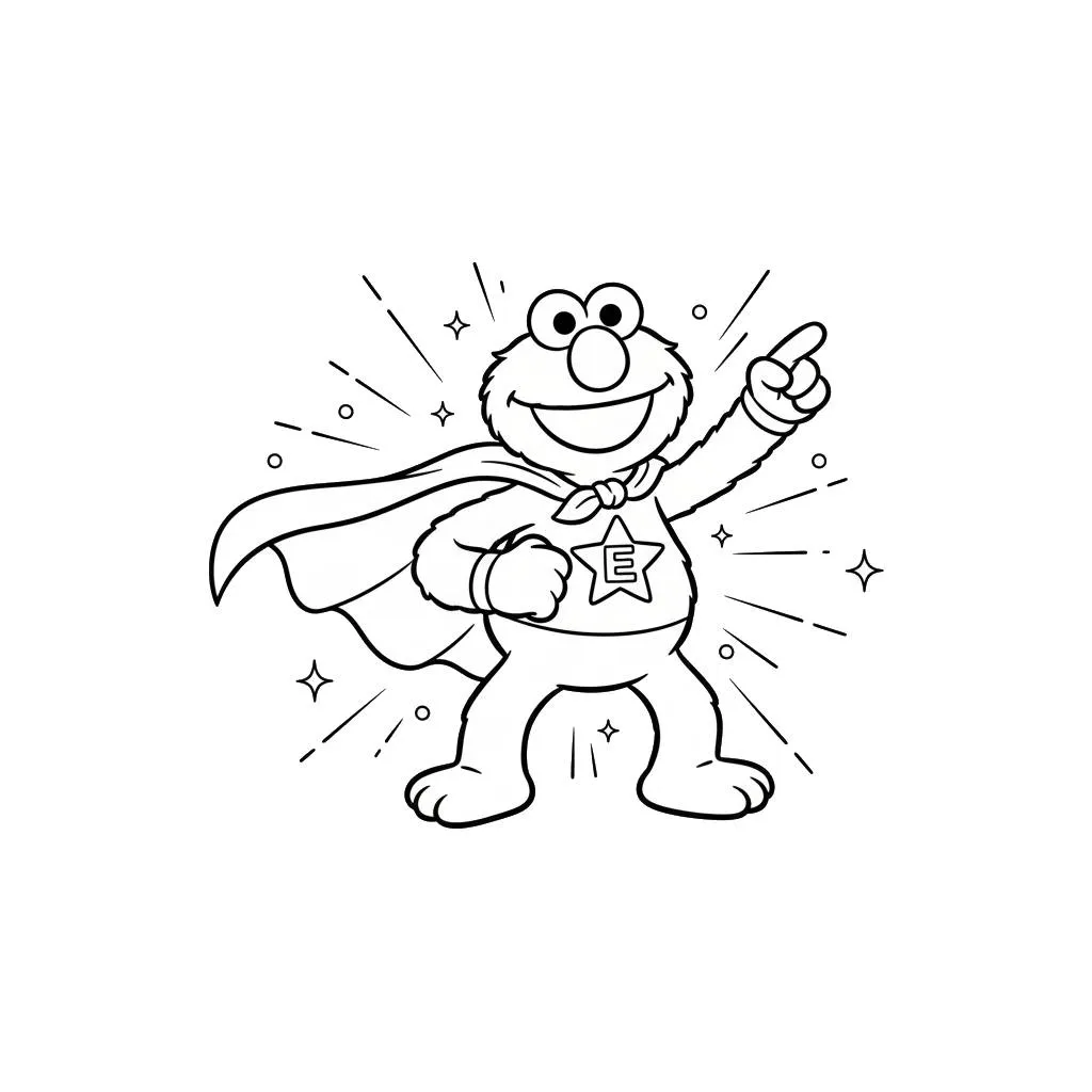 Elmo 13 Elmo páginas para colorear gratis 1