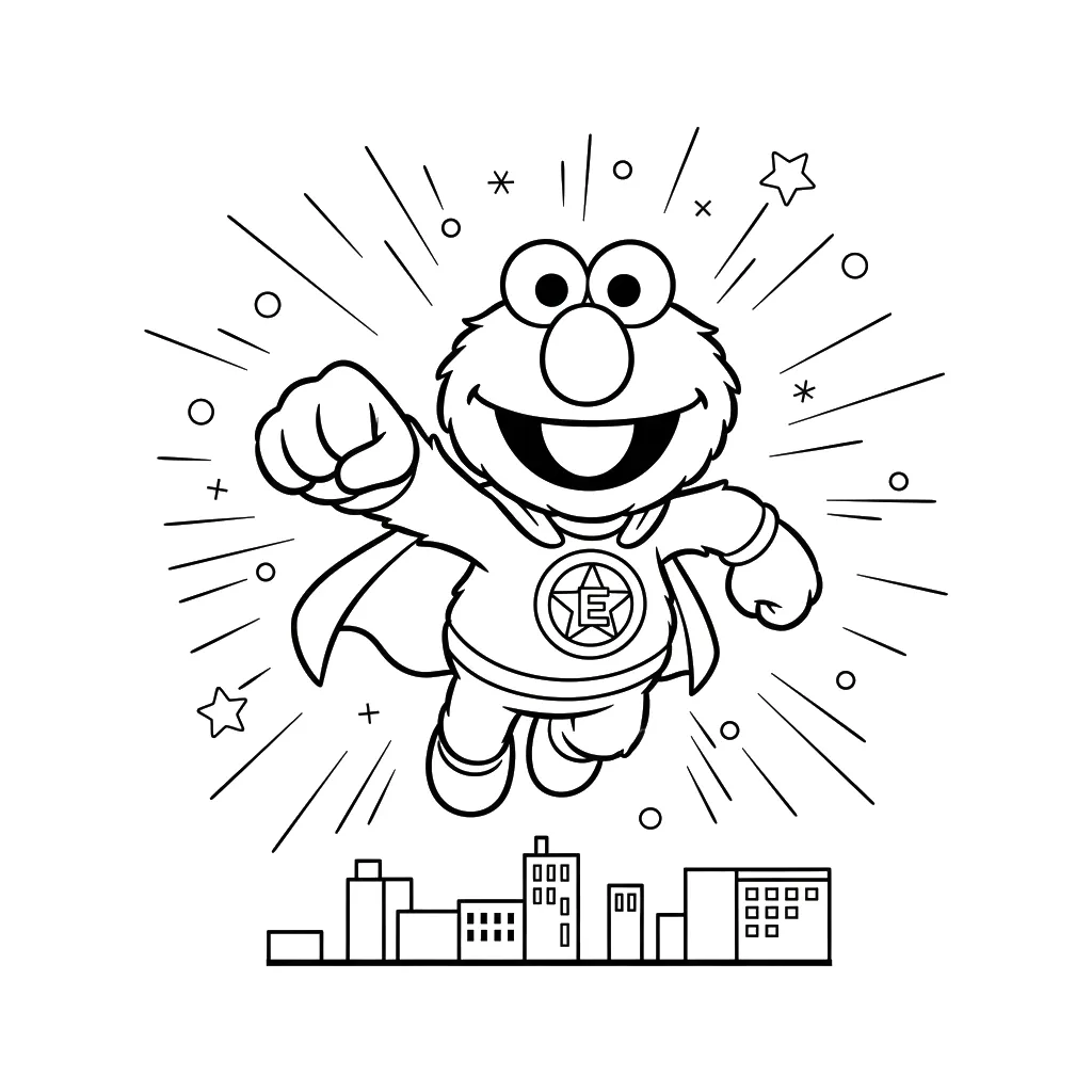 Elmo 15 páginas para colorear Elmo imprimibles gratis 1