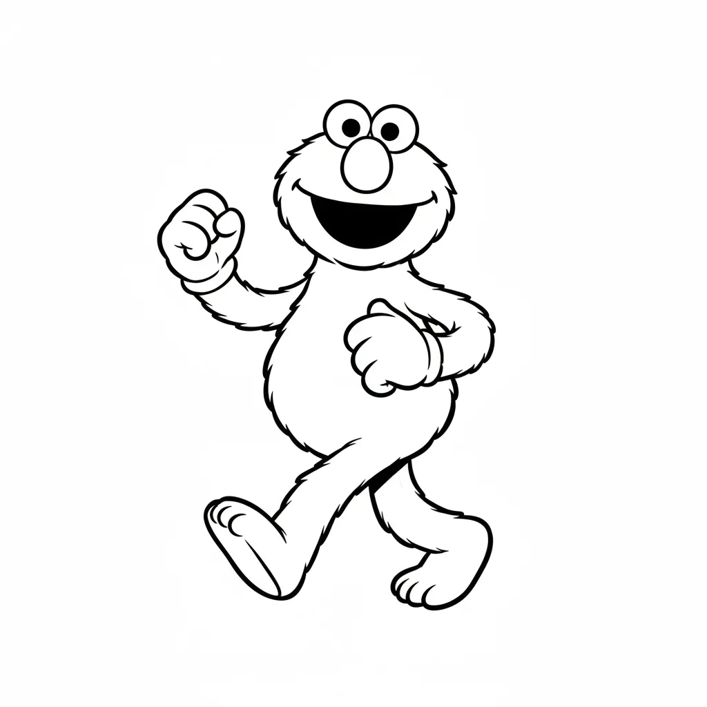 Elmo 5 Elmo páginas para colorear imprimibles 1