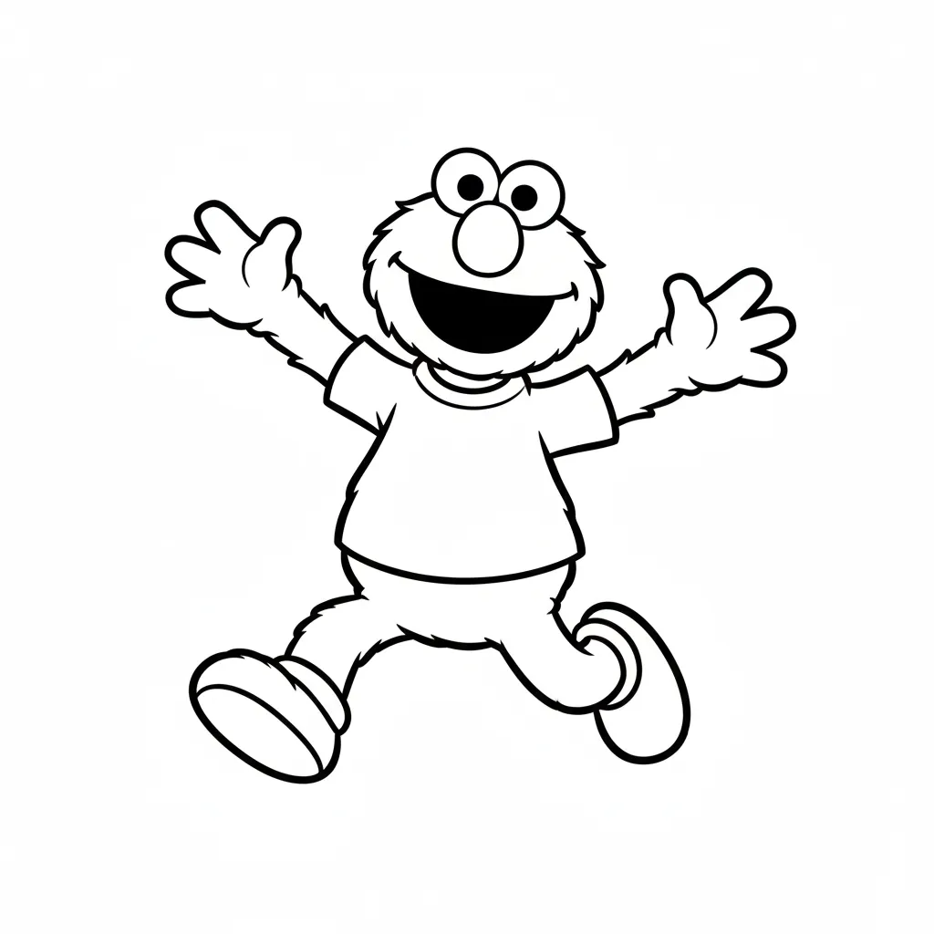 Elmo 8 niños Elmo páginas para colorear