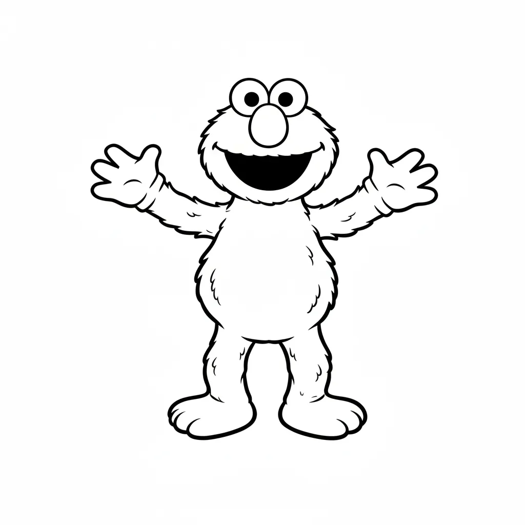 Elmo 16 divertidas páginas para colorear Elmo 1