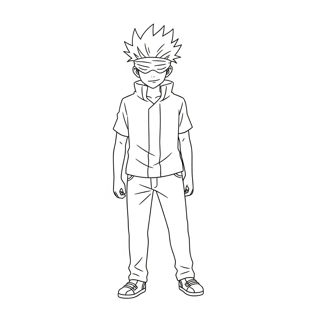 Gojo Satoru 4 dibujos para colorear grinch Gojo Satoru