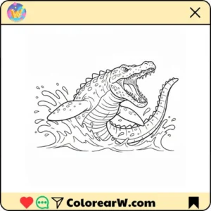 Mosasaurus 44 Mosasaurus para colorear thumbnail