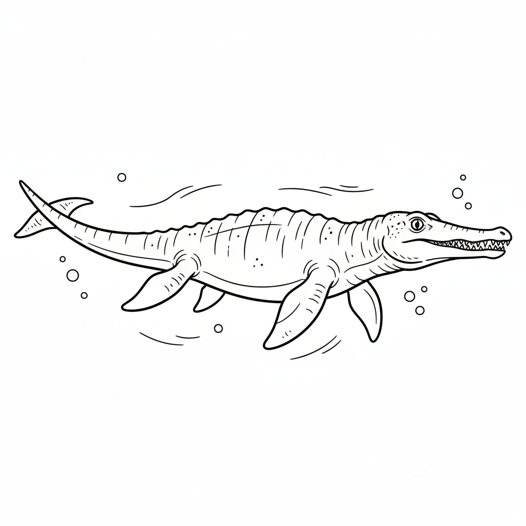 Mosasaurus 16 páginas para colorear gratis Mosasaurus