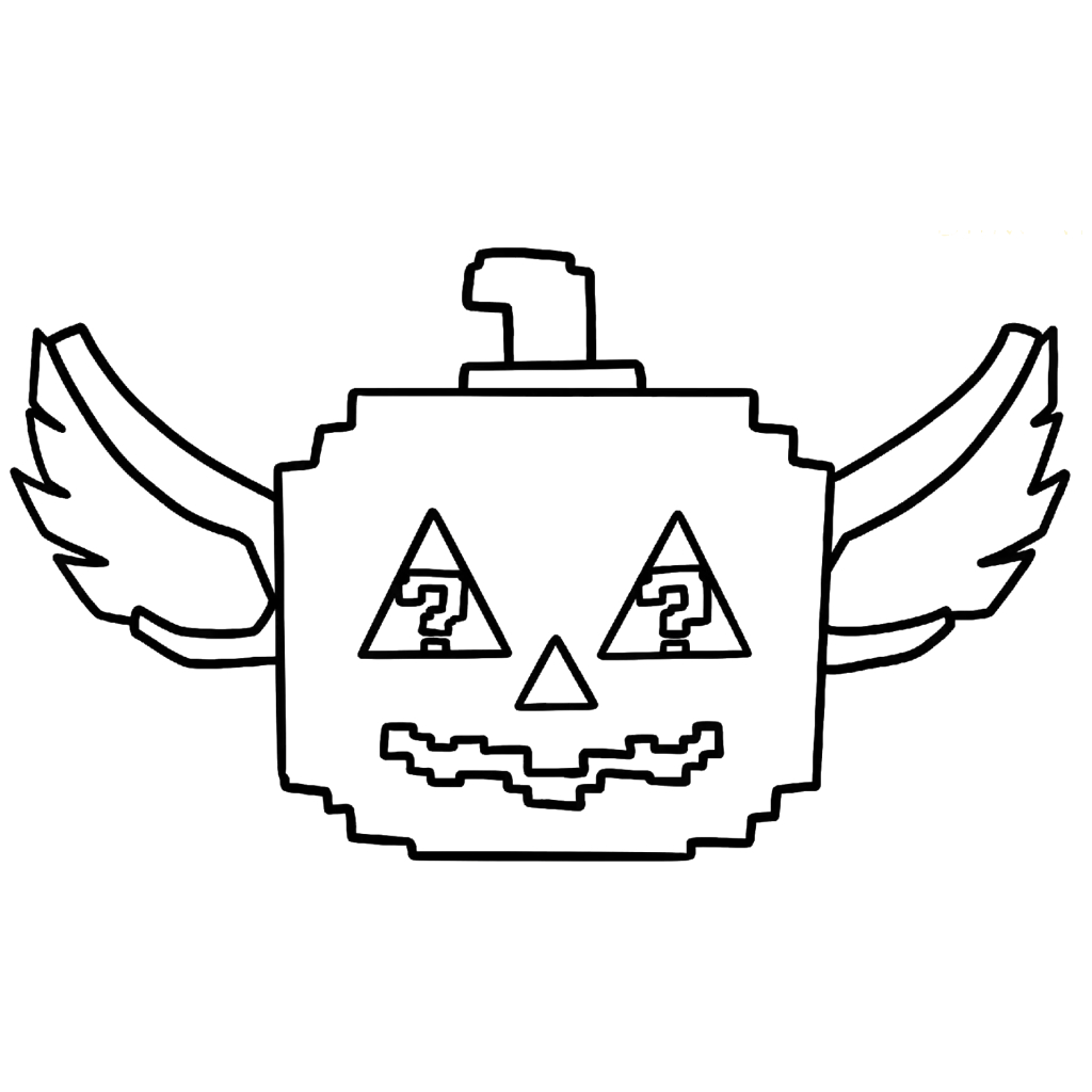 Spooky Lucky Block 3 páginas para colorear gratis Spooky Lucky Block