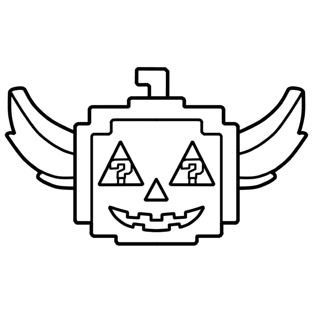 Spooky Lucky Block 6 páginas para colorear gratis Spooky Lucky Block pdf