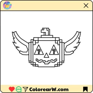 Spooky Lucky Block 12 Spooky Lucky Block para colorear thumbnail