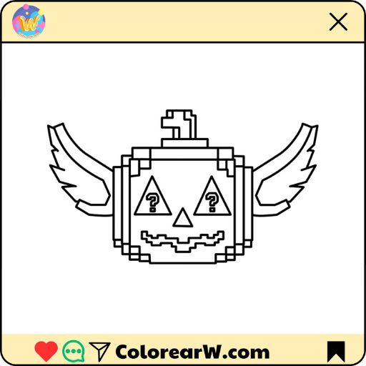Spooky Lucky Block 1 Spooky Lucky Block para colorear thumbnail