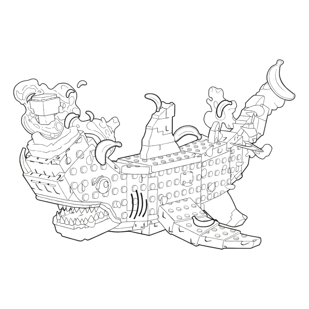 Squalanana 4 páginas para colorear para imprimir gratis Squalanana